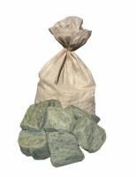 Талькомагнезит галтованный, фракция 120-210 мм, мешок 40 кг.