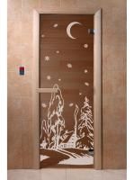 Дверь для бани и сауны Doorwood Престиж Фотопечать А021
