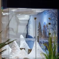 Концепт снежной аллеи MSK для процедуры охлаждения после бани