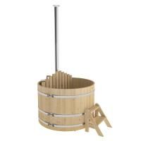 Купель Фурако BentWood из кедра с внутренней печкой