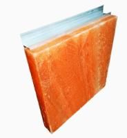 Соляная плитка из Гималайской соли 200x200x25мм шлифованная с пропилом