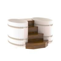 Подиум на 2 купели BENTWOOD 0,69х1,31
