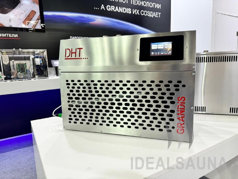 Паровой увлажнитель Grandis Steam Generator DHT PERFOMANCE 45 4,5кВт + встроенный в панель LCD пульт из кварцевого камня (5 дюймов)